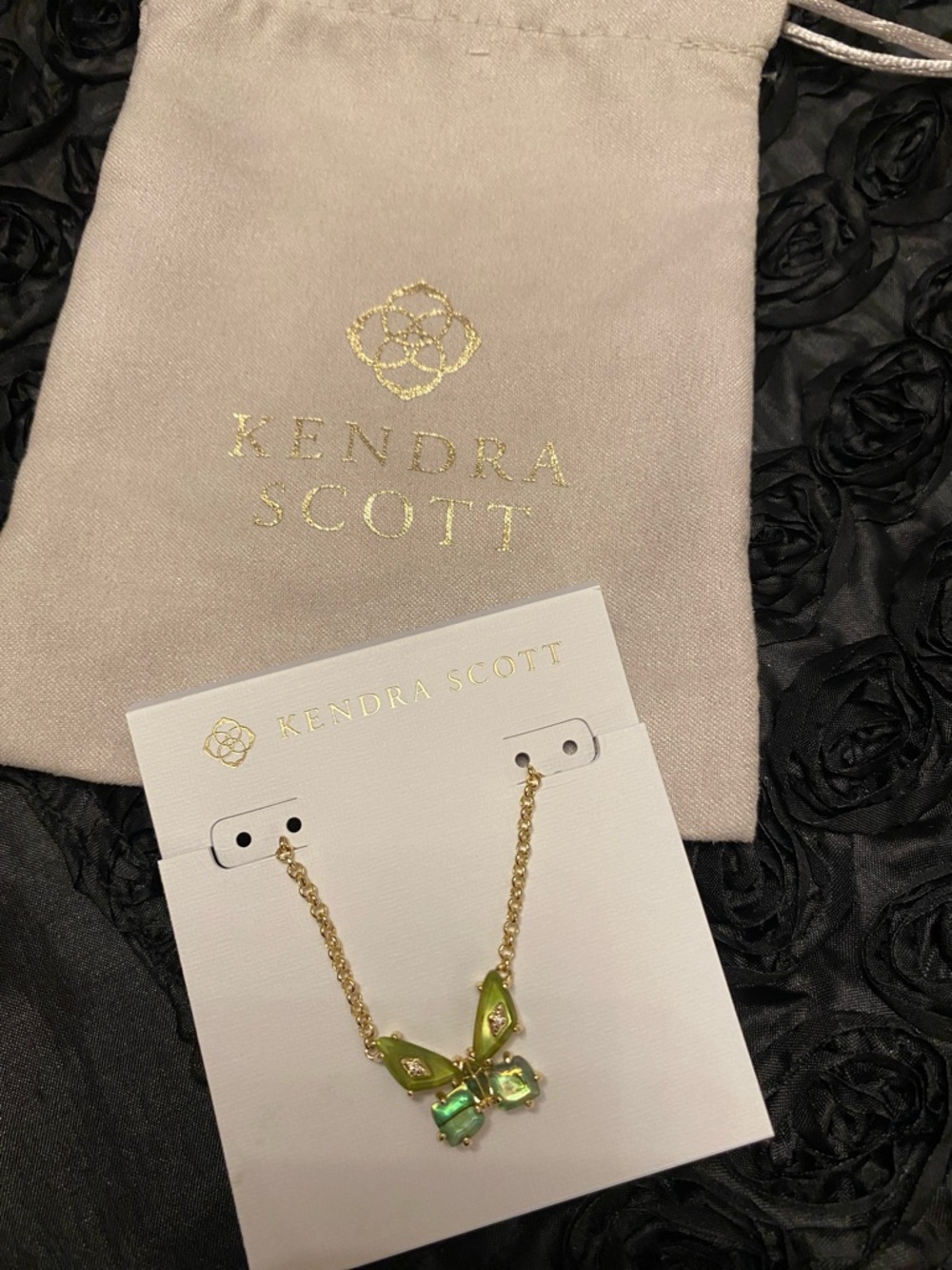 Kendra Scott Bianca Butterfly Gold Short Pendant Necklace - Picture 3 of 4